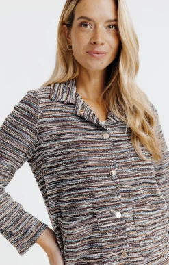 BLOUSON DOUBLE EN MAILLE -
