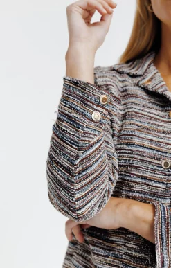 BLOUSON DOUBLE EN MAILLE -