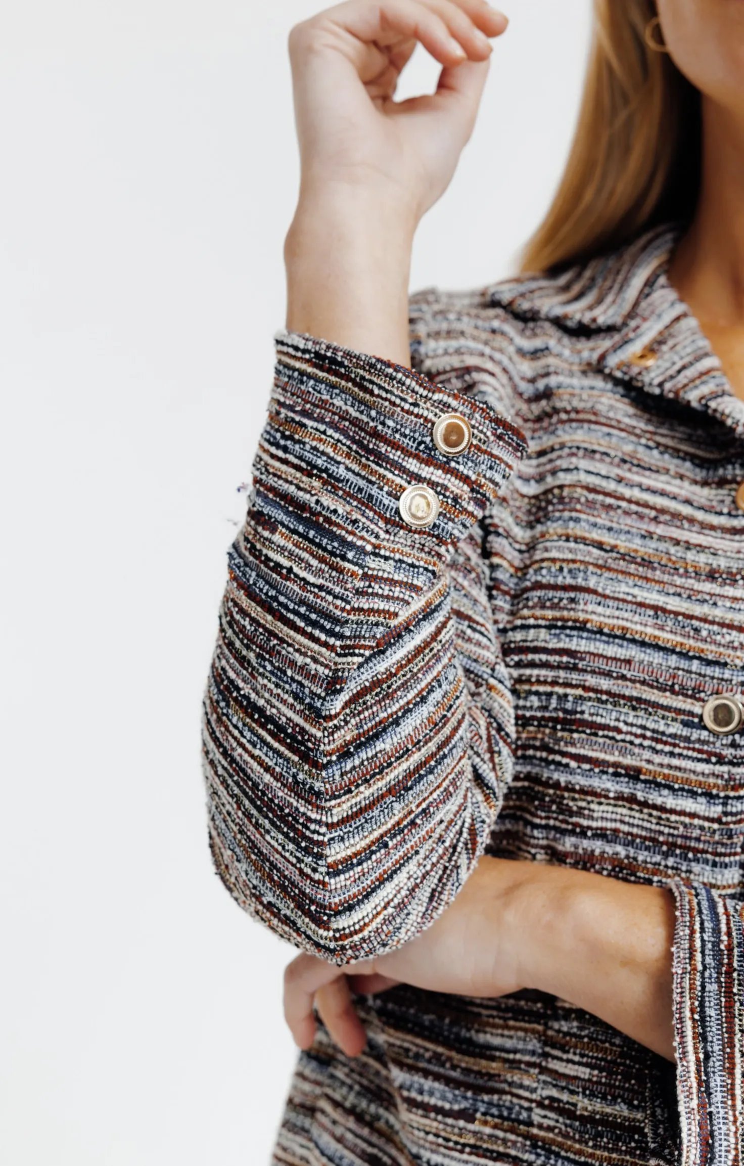BLOUSON DOUBLE EN MAILLE -