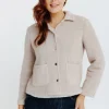BLOUSON EN MAILLE CHINE -