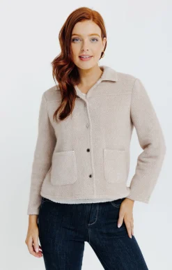 BLOUSON EN MAILLE CHINE -