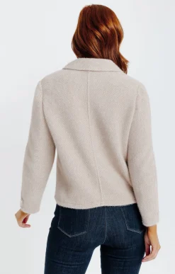 BLOUSON EN MAILLE CHINE -