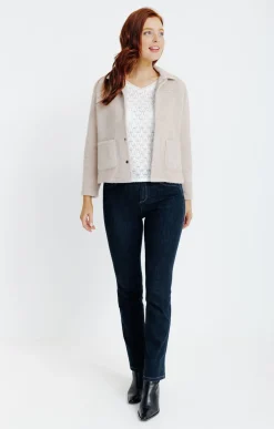BLOUSON EN MAILLE CHINE -