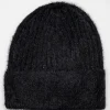 Bonnet uni avec fils métalliques sequins -