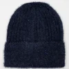Bonnet uni avec fils métalliques sequins -
