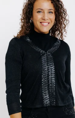 CARDIGAN BANDE FANTAISIE -