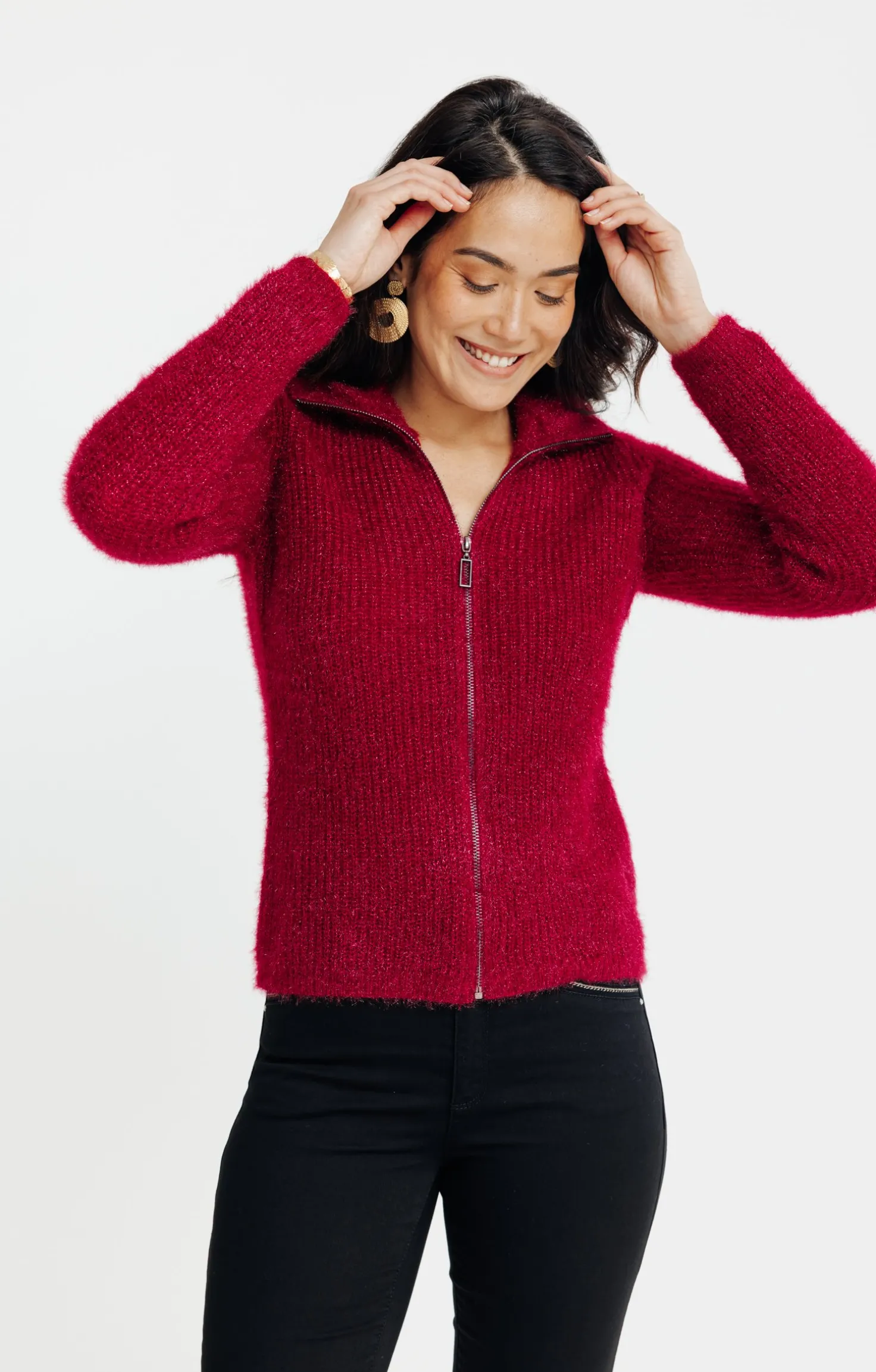 Cardigan col camionneur -