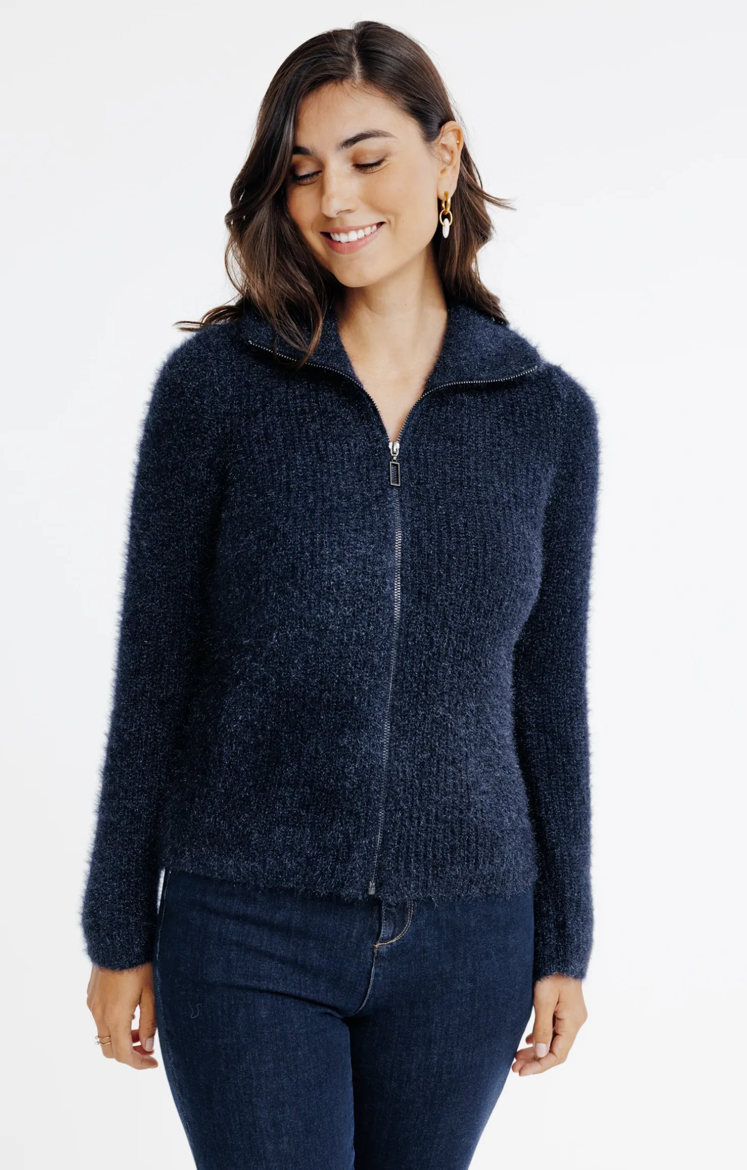 Cardigan col camionneur -