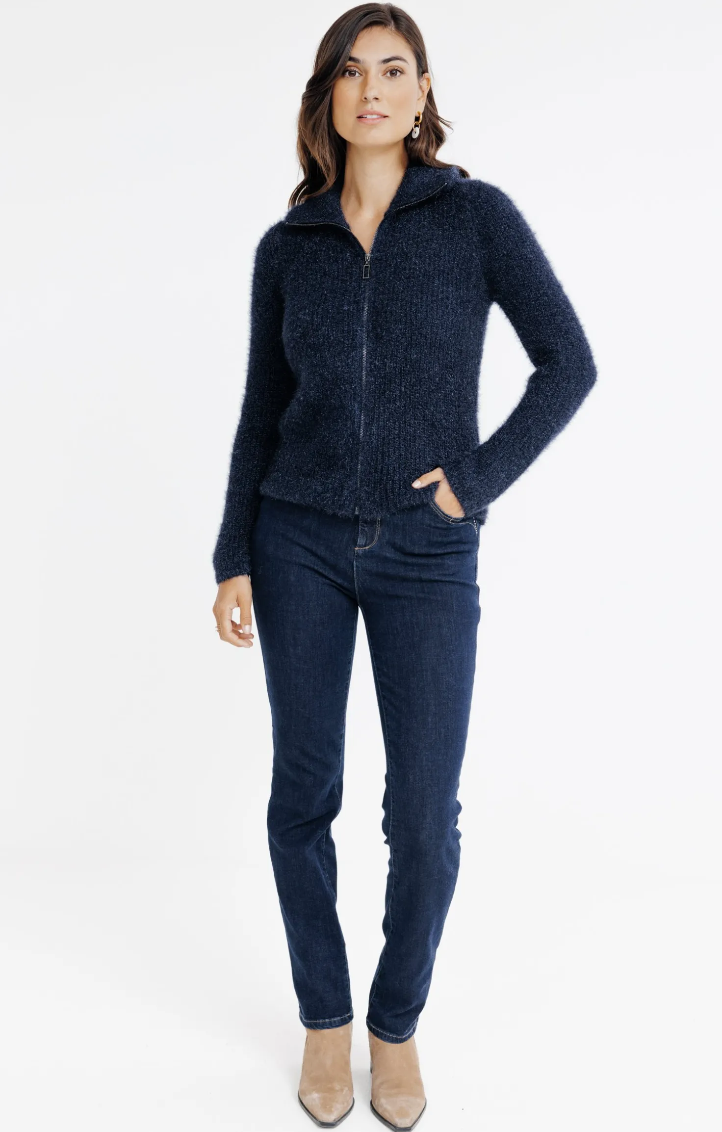 Cardigan col camionneur -