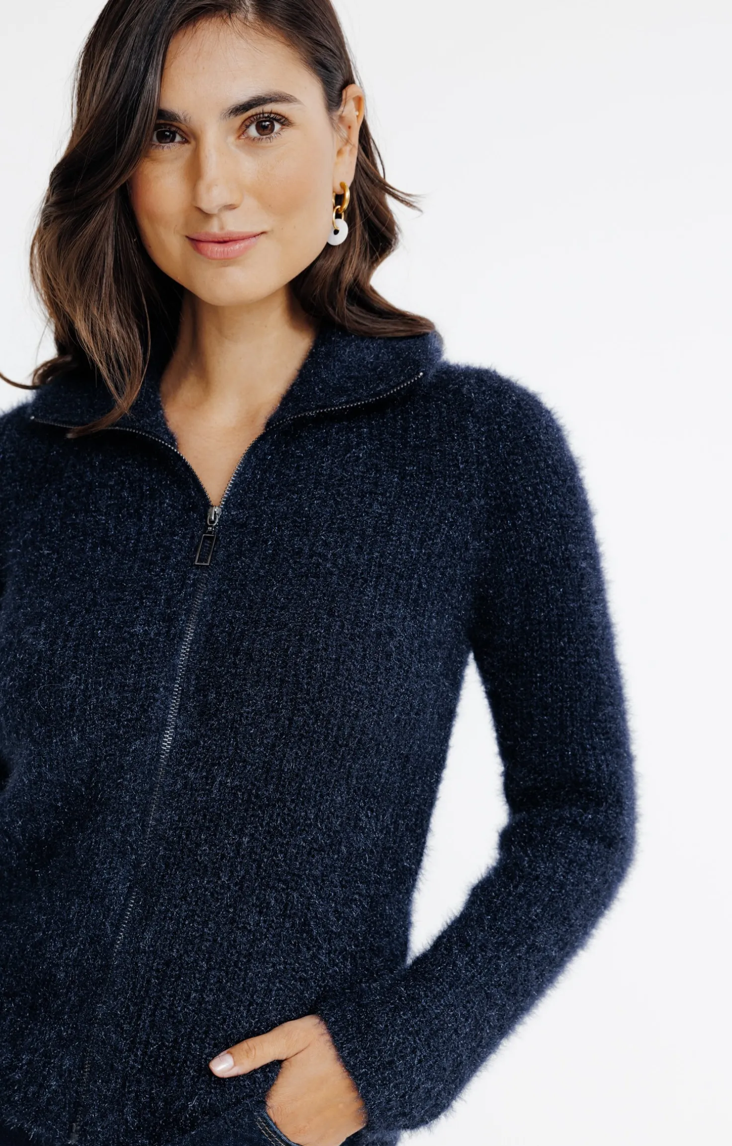 Cardigan col camionneur -