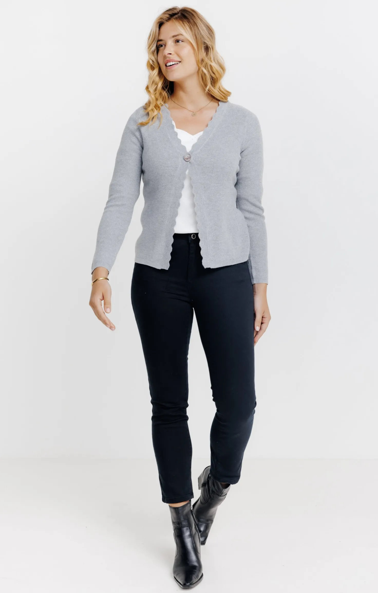 Cardigan col V -