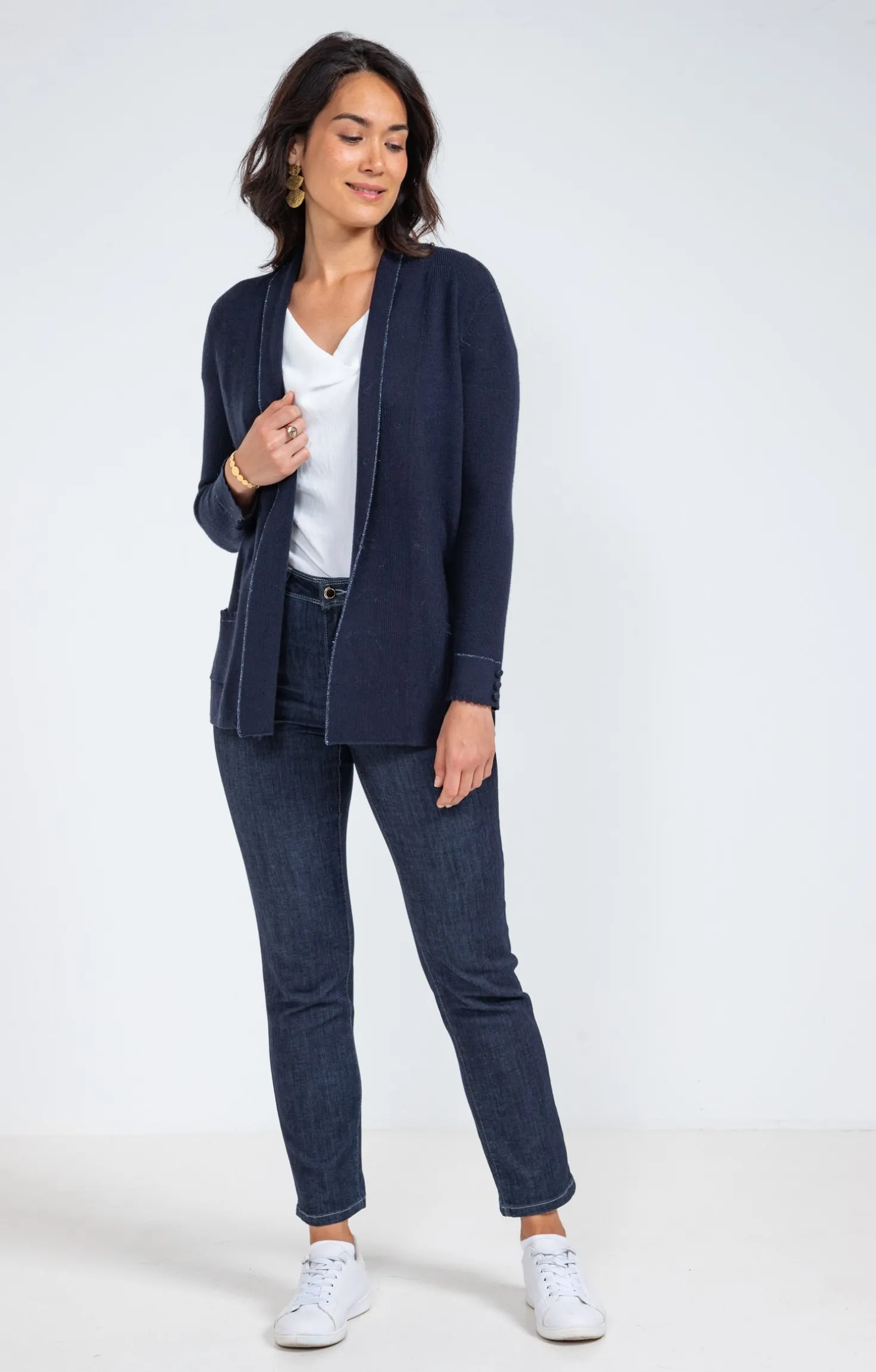 Cardigan côte anglaise -