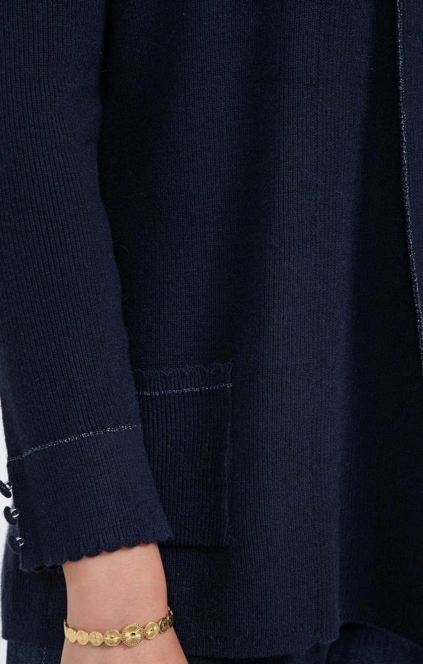 Cardigan côte anglaise -