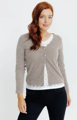 Cardigan festonné -