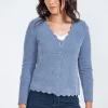 Cardigan festonné -
