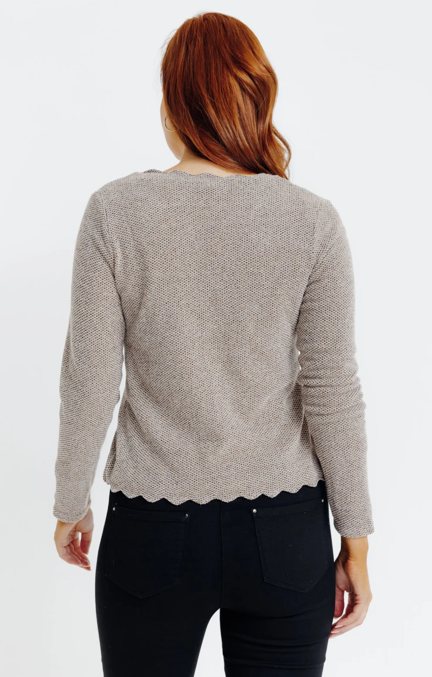 Cardigan festonné -