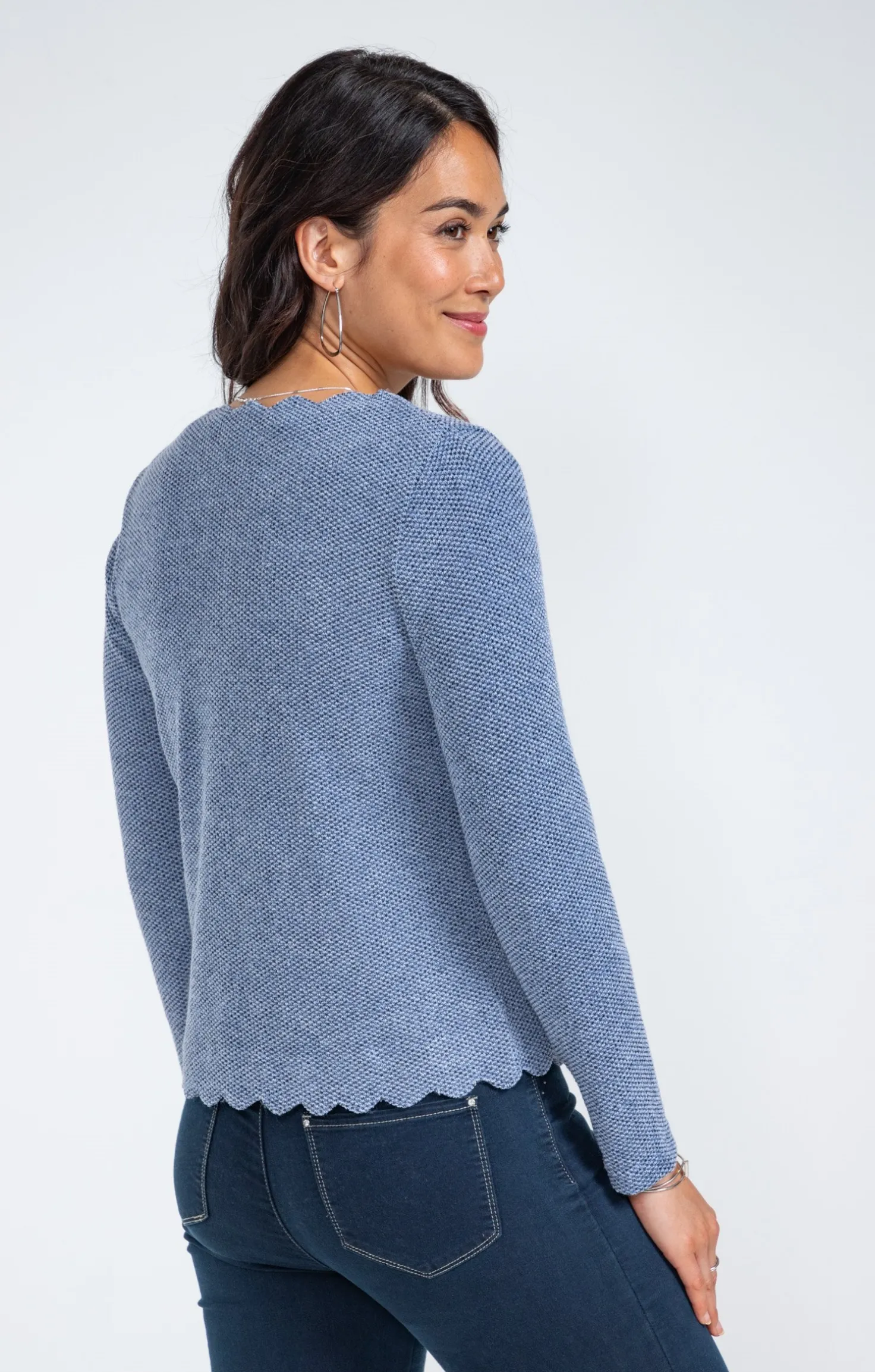 Cardigan festonné -