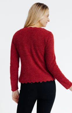 Cardigan festonné -