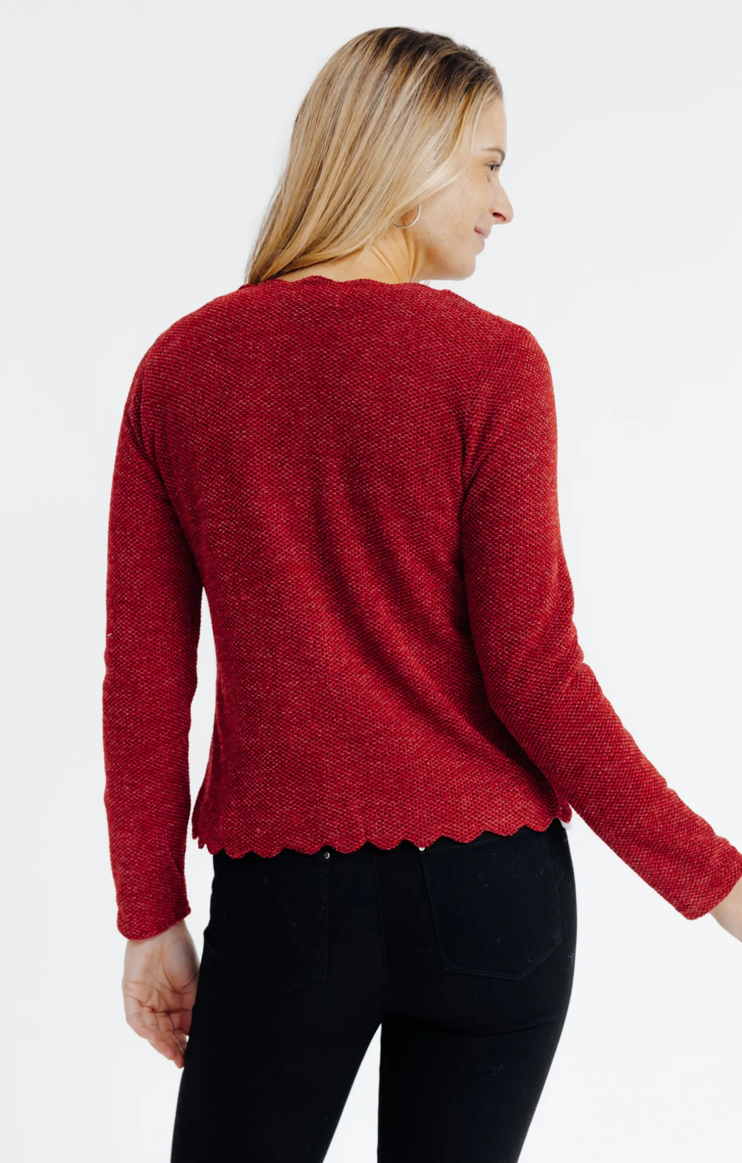 Cardigan festonné -