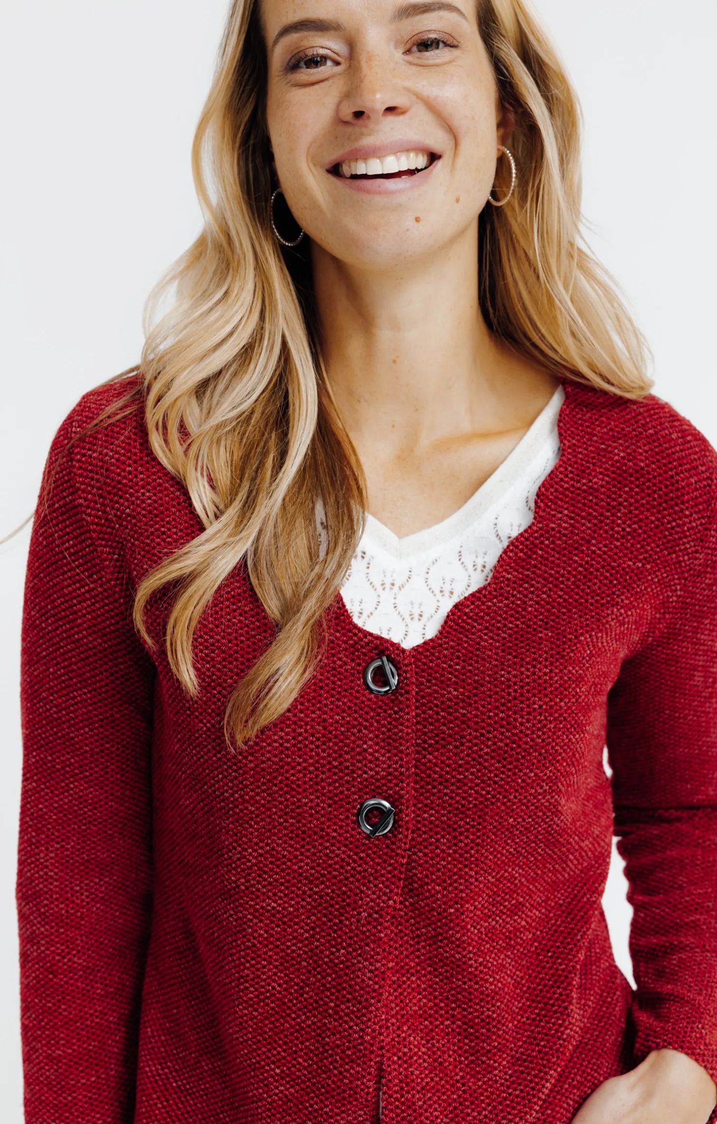 Cardigan festonné -