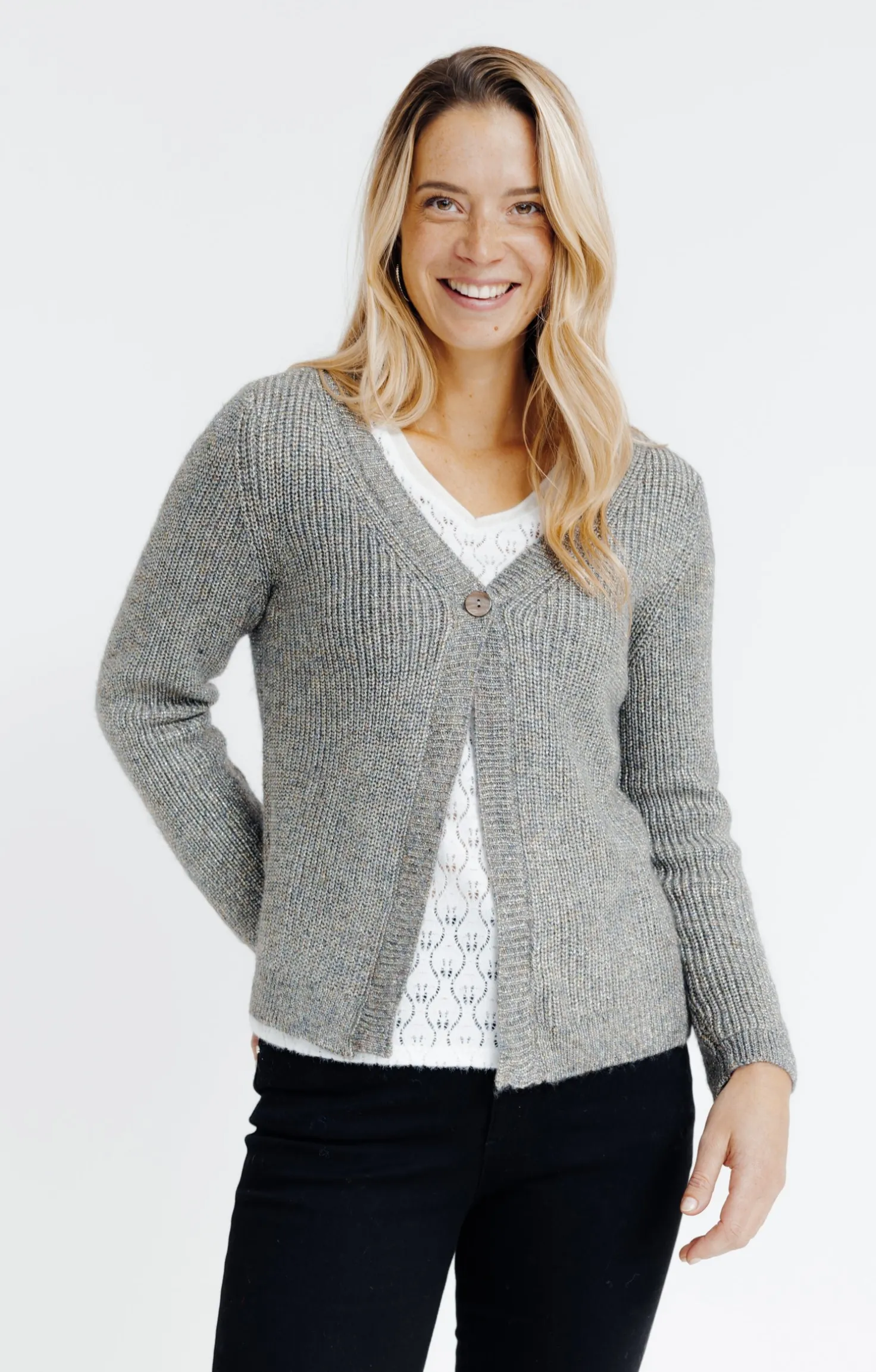 Cardigan maille anglaise -