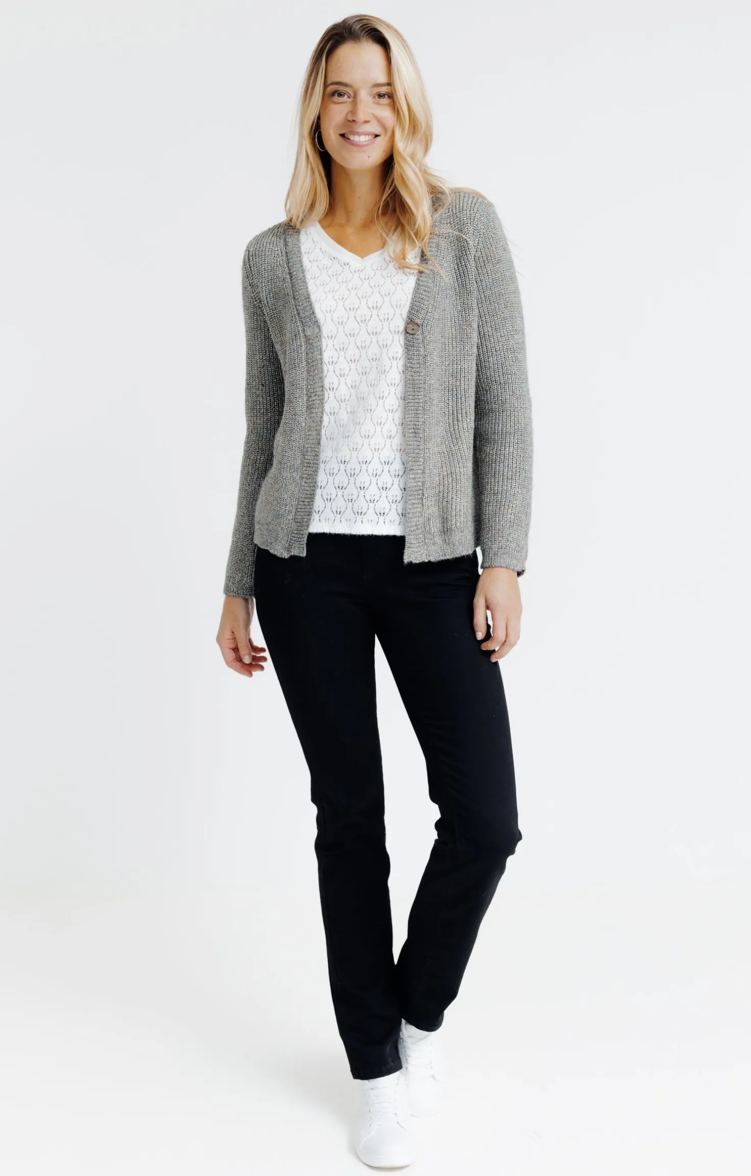 Cardigan maille anglaise -