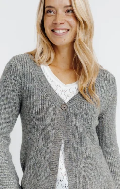 Cardigan maille anglaise -