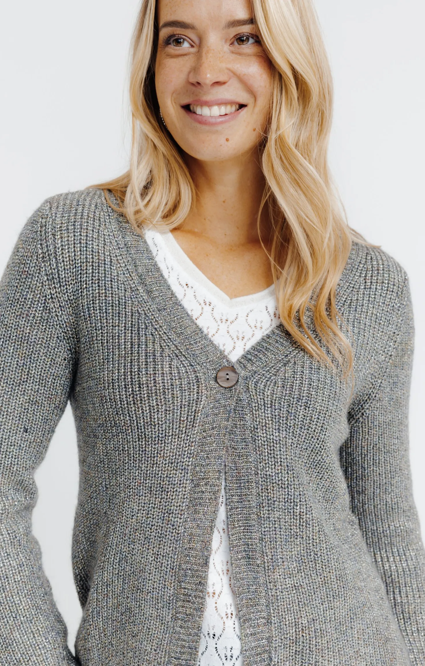 Cardigan maille anglaise -