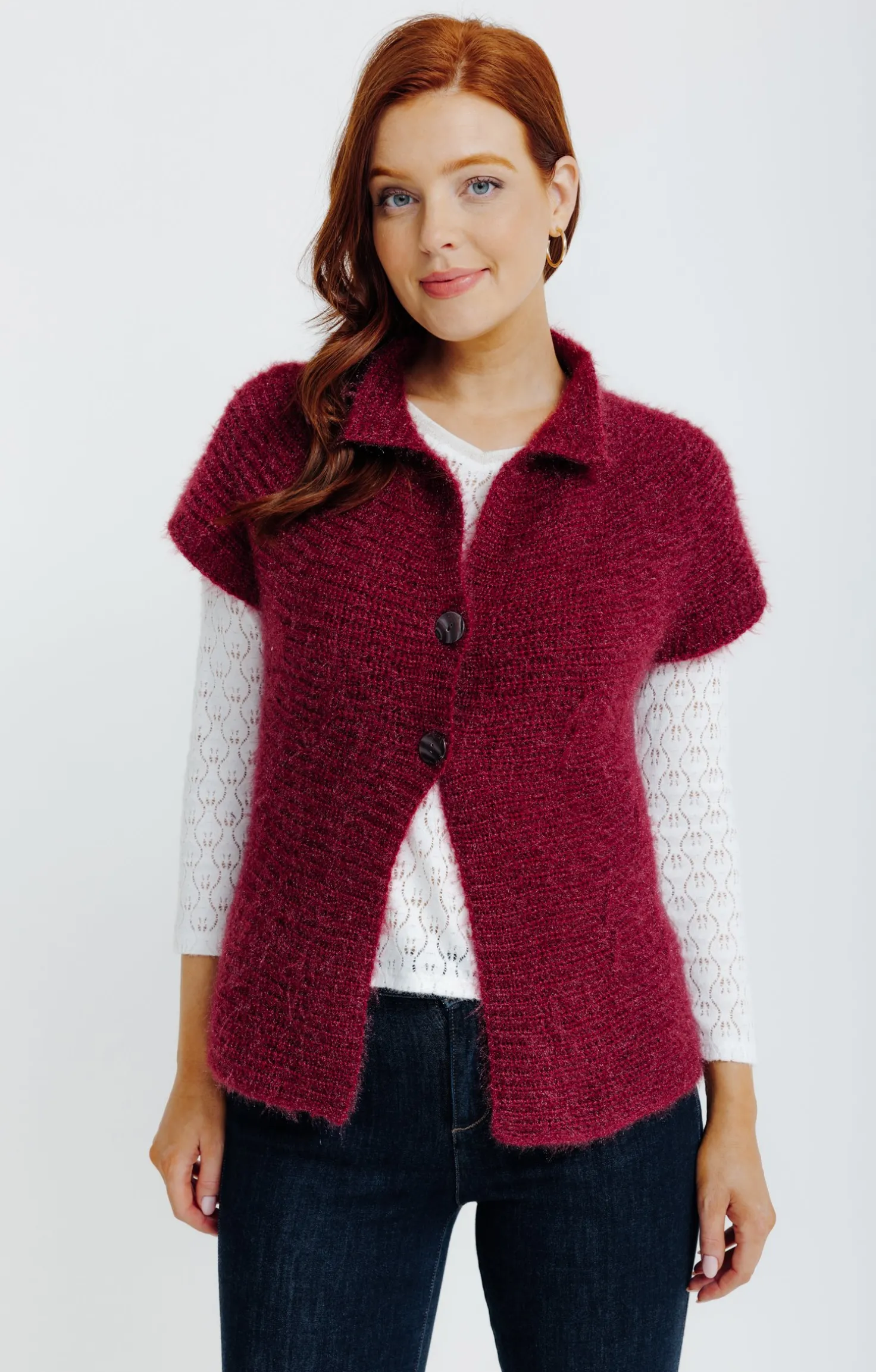 Cardigan maille fluffy -