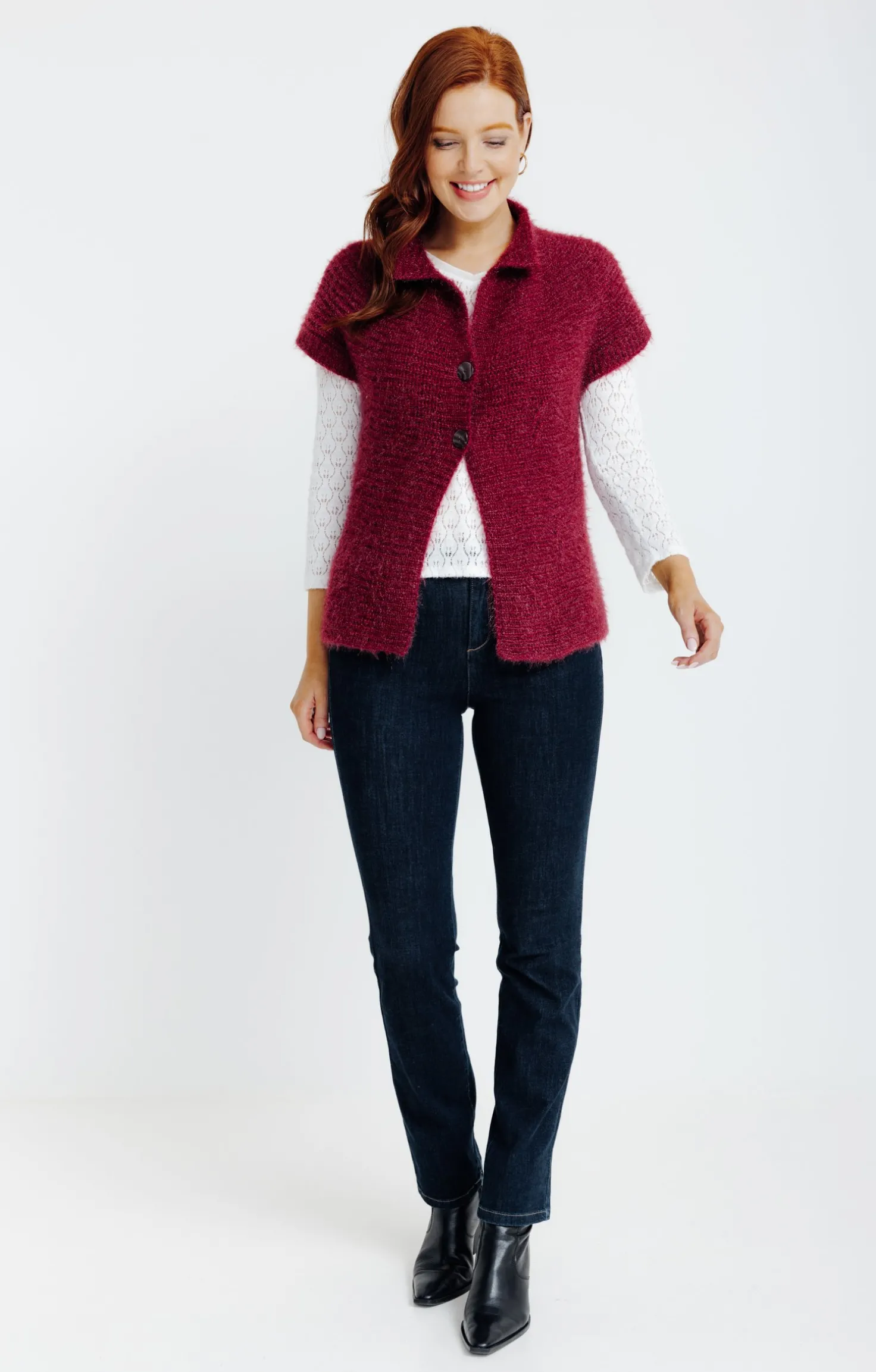 Cardigan maille fluffy -