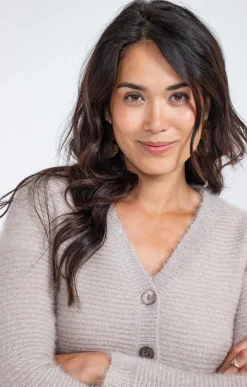Cardigan maille fluffy -