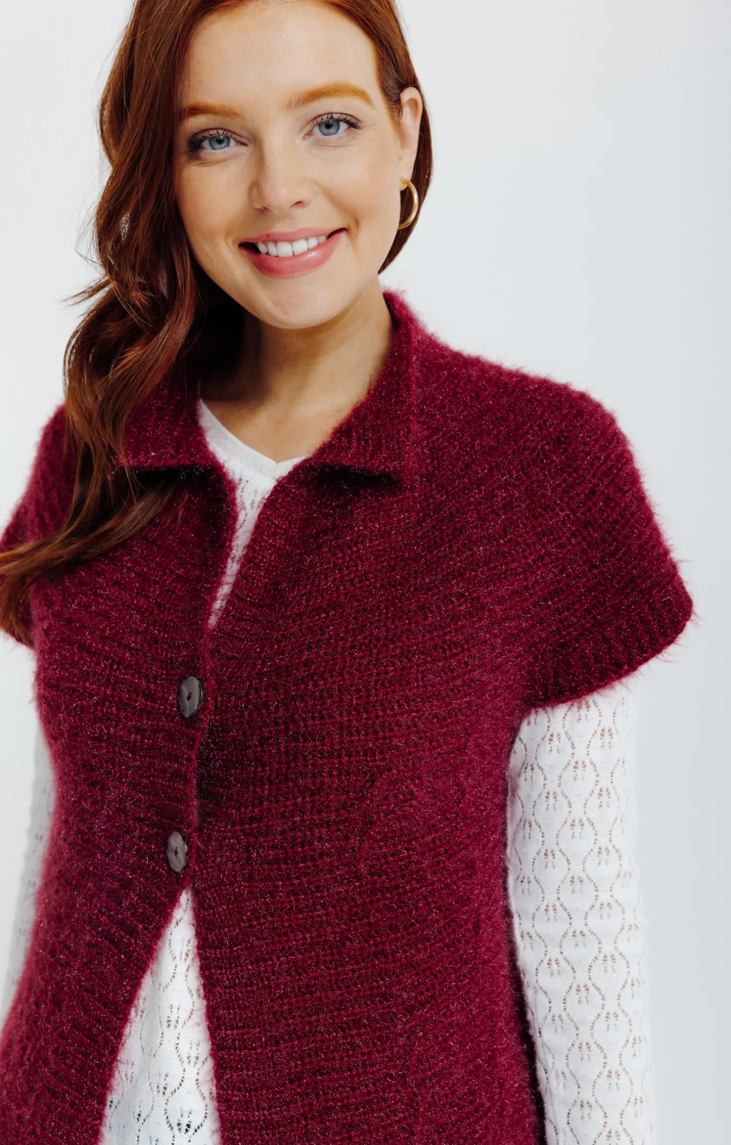 Cardigan maille fluffy -