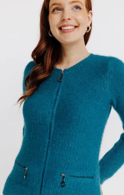 Cardigan maille fluffy -