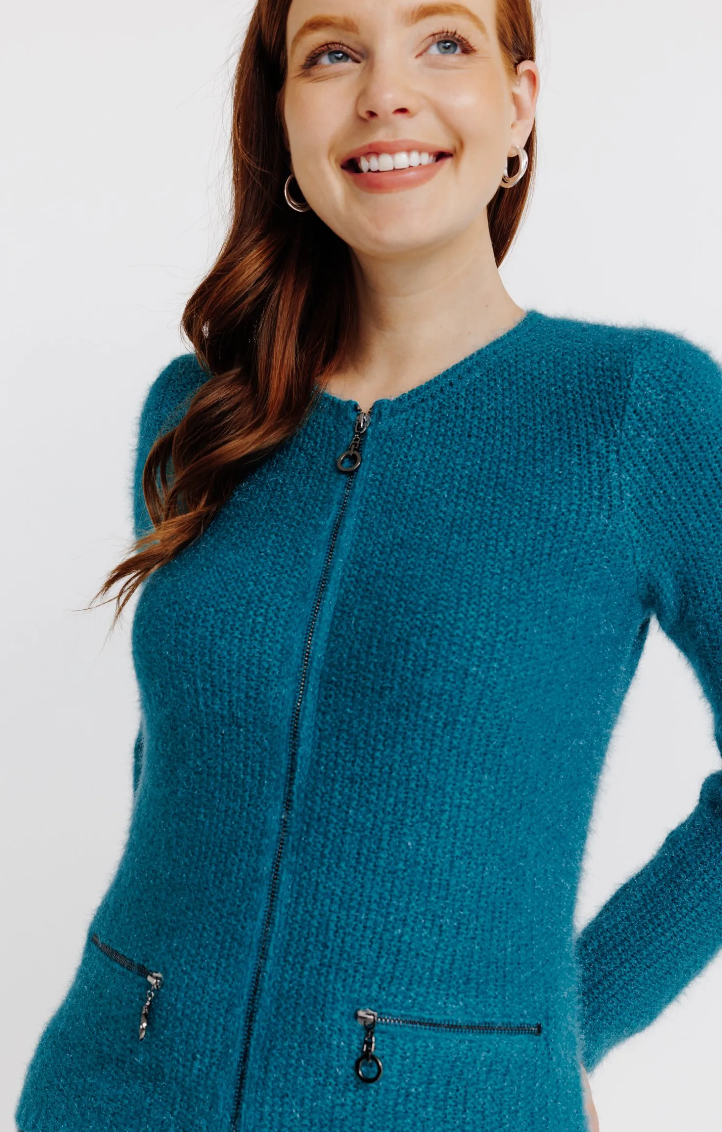 Cardigan maille fluffy -