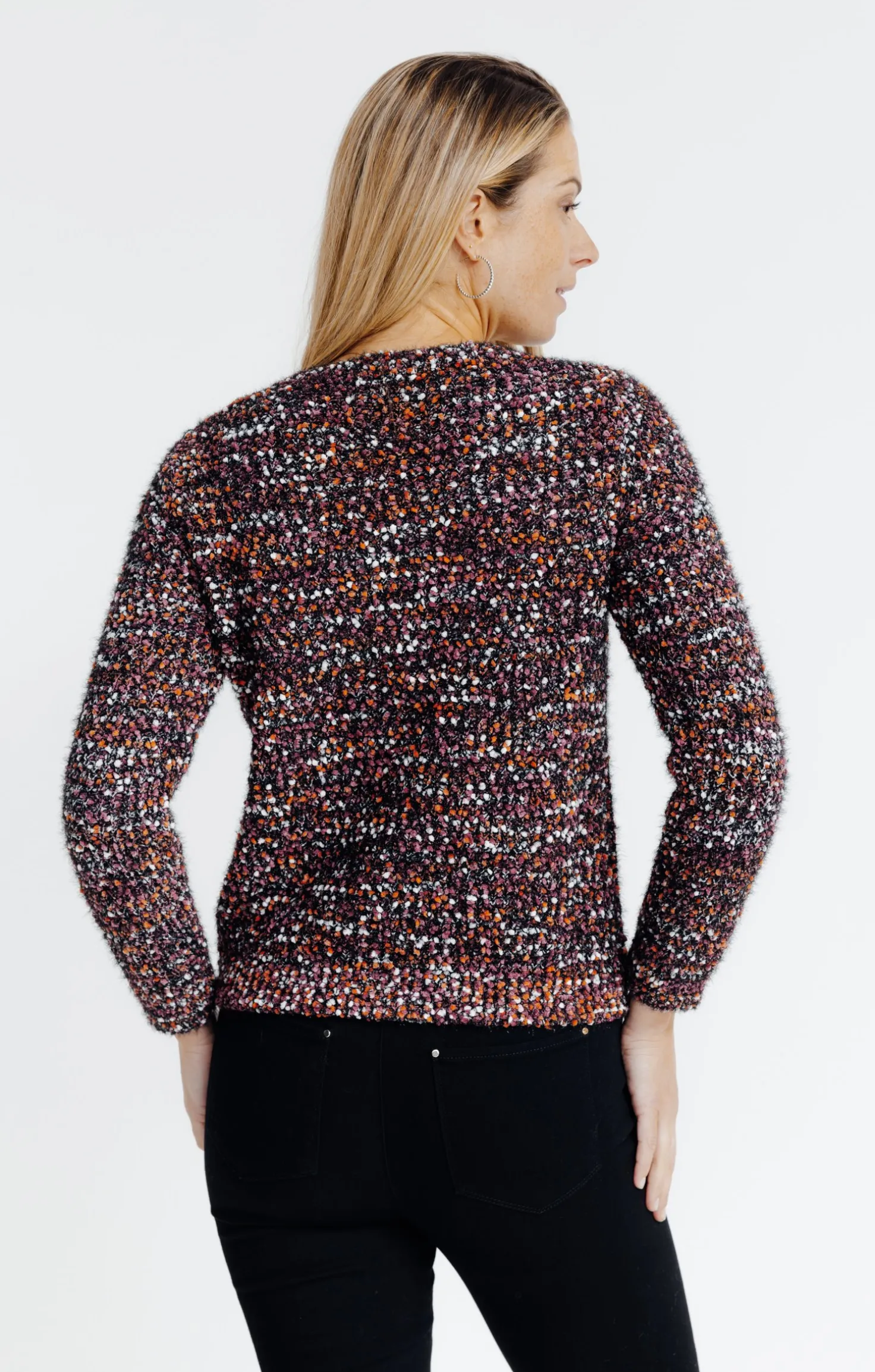 Cardigan maille popcorn -