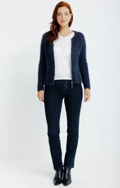 Cardigan maille popcorn -