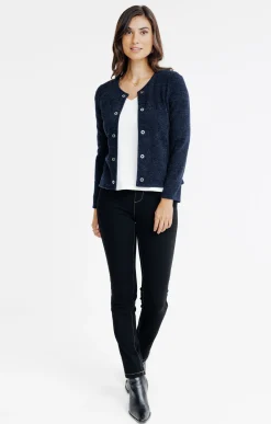 CARDIGAN UNI COL ROND -