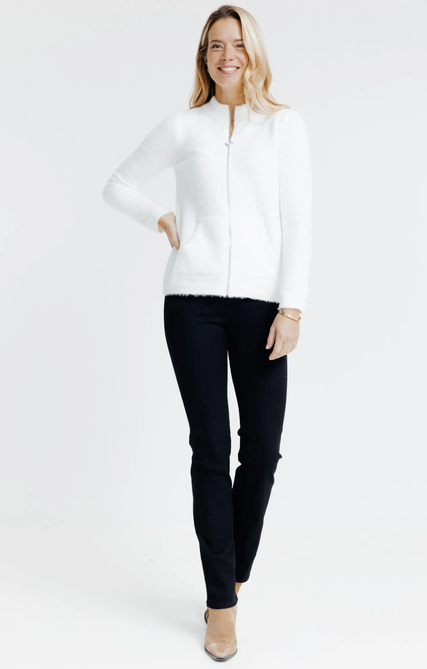 Cardigan zippé -