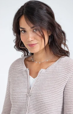 Cardigan zippé -