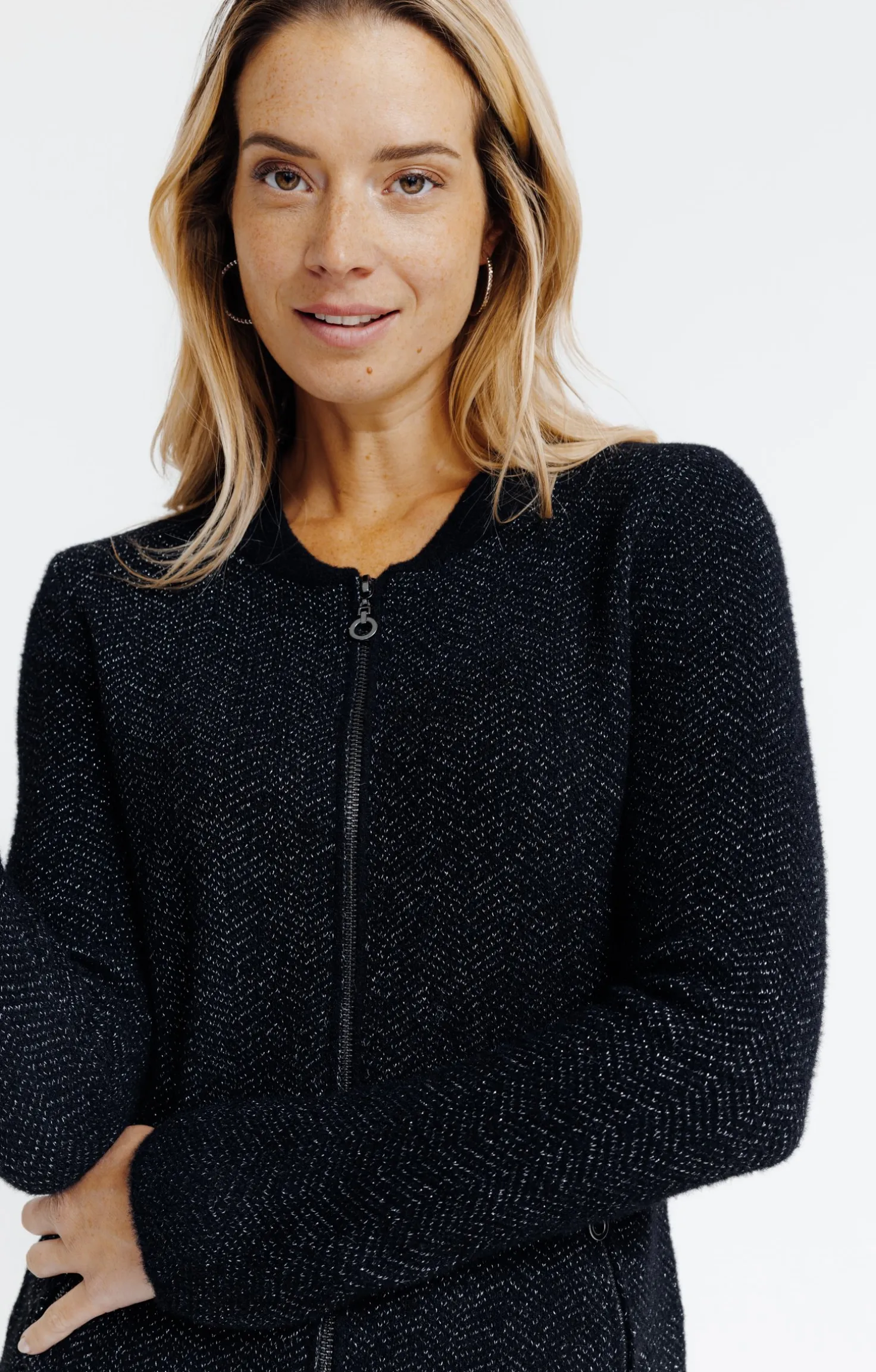 Cardigan zippé -