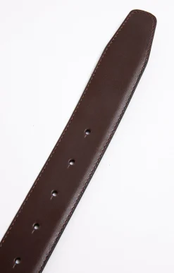 Ceinture New Lines cuir pleine fleur -