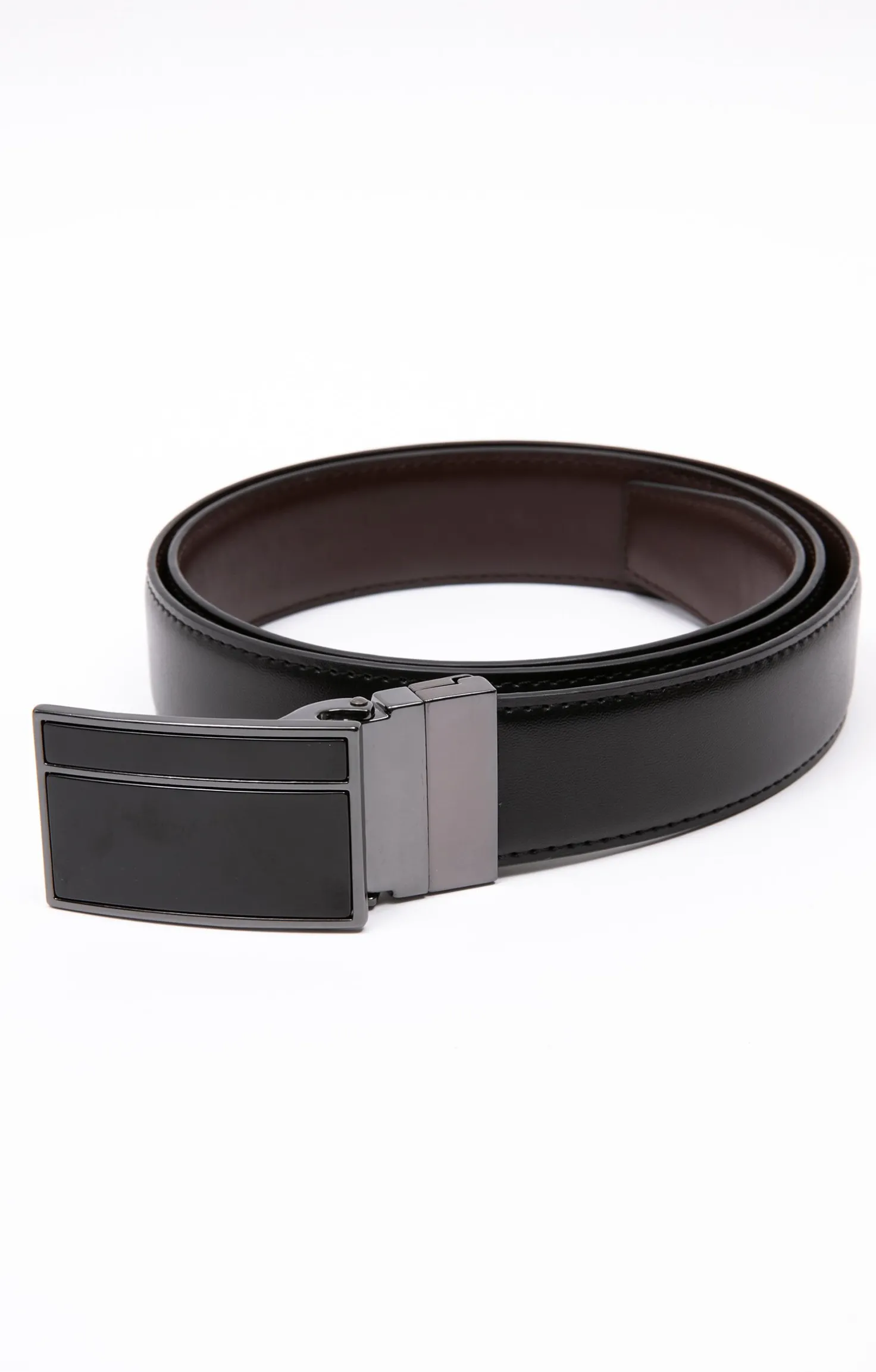 Ceinture réversible plaque -