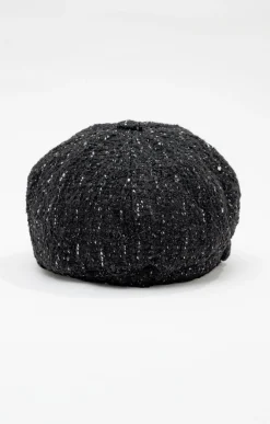 Chapeau gapette avec fils métalliques -