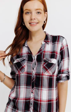 chemise à carreaux -
