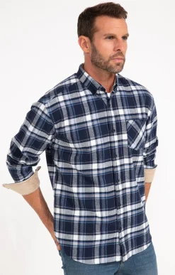 Chemise à carreaux en velours OCEAN -