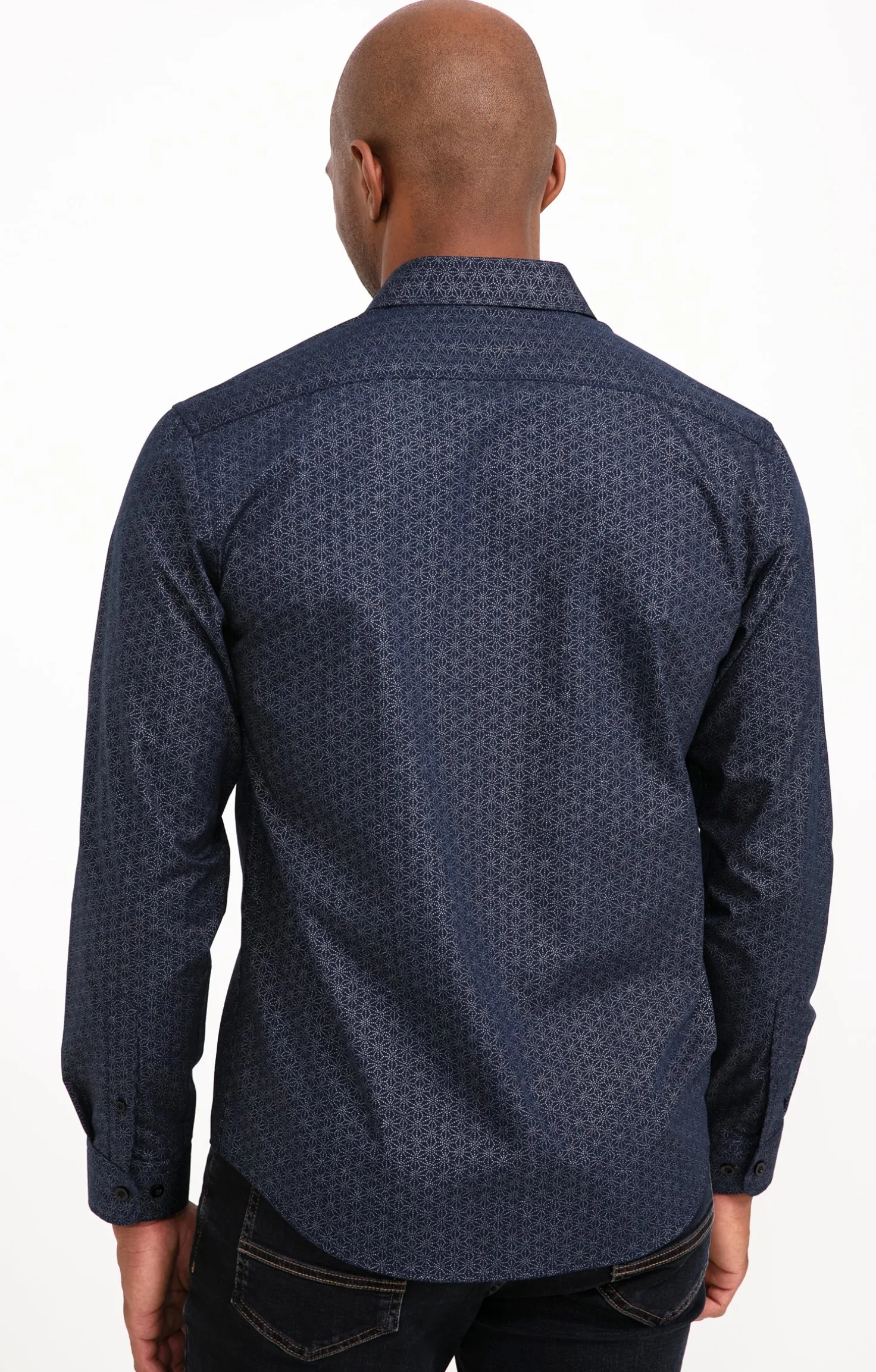 Chemise en lurex manches longues -