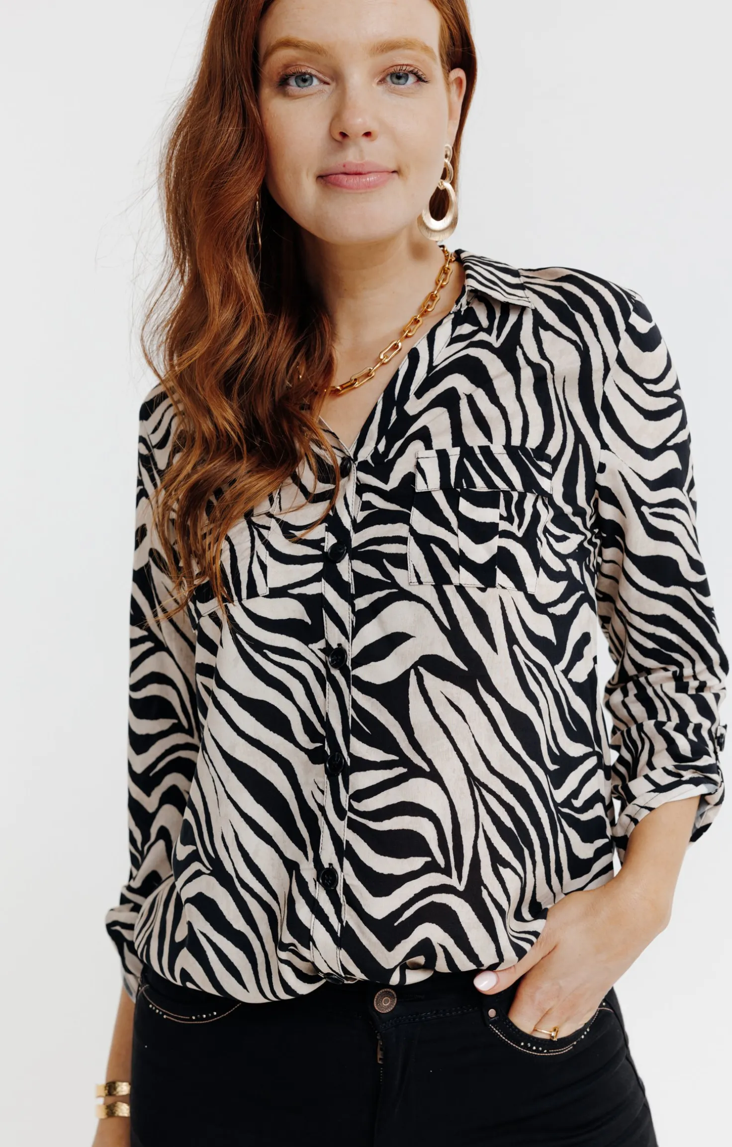 Chemise imprimé animal -
