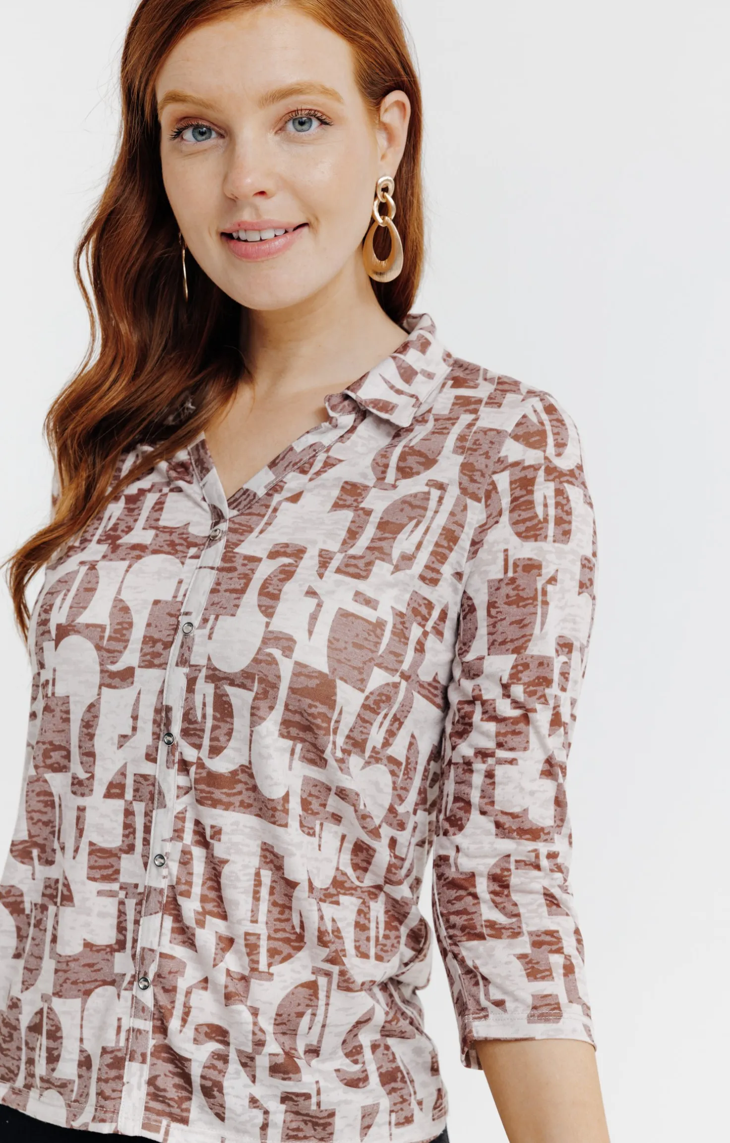 Chemise imprimé graphique -