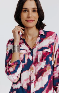 Chemise imprimée abstrait -
