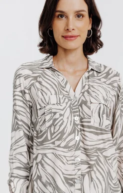 Chemise imprimée zebre -